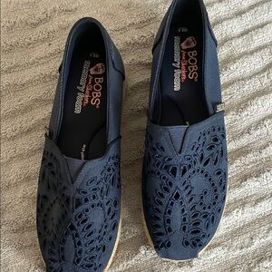 BOBS from Skechers Navy Blue Platform Shoes